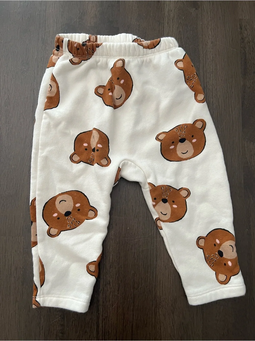 18-24 month Bear Print Cream Sweatshirt/pants set